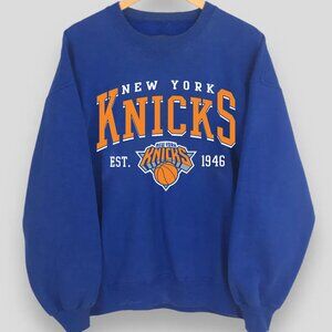 New York Knicks Logo Sweatshirt, NY Knicks, Basketball New York Shirt Royal Blue